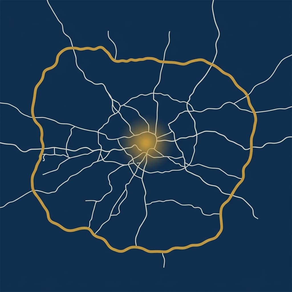 Coverage map — London and the M25